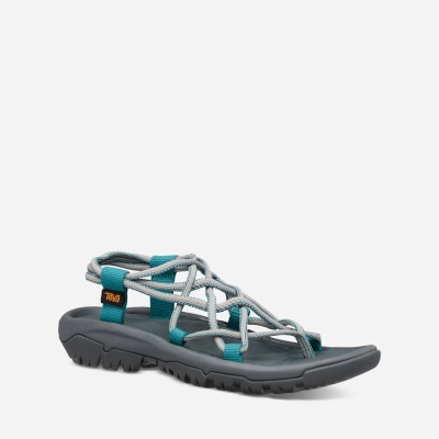 Dámské Turistické Sandály Teva Hurricane XLT Infinity Tmavě Šedé / Tyrkysové Blankyt - CZ590299